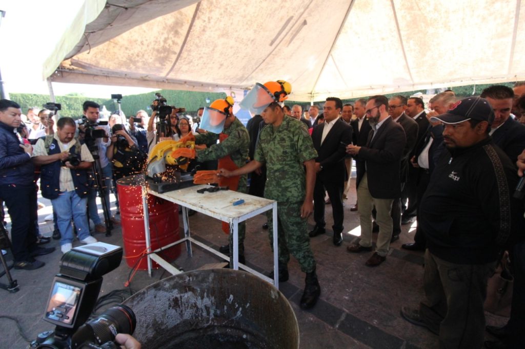 CANJE DE ARMAS DE MUNICIPIO Y EJÉRCITO MEXICANO